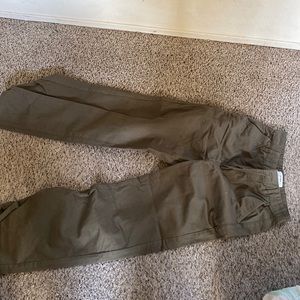 New dark green cut jeans comfy